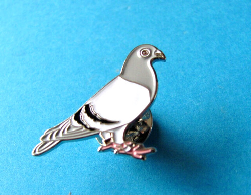 New racing pigeon pin badge - new,