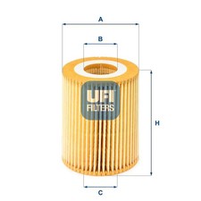 Oil filter Filter Insert 25.069.00 UFI for MERCEDES-BENZ JEEP CHRYSLER