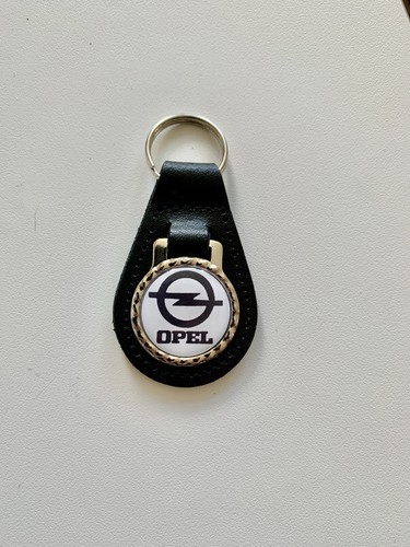 Black leather keyring - ,