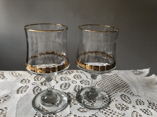 Royal wedding wine glasses - wine,