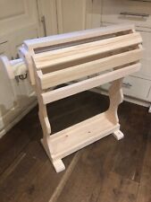 Wooden Saddle stand rack Handmade Bridle hook & storage freestanding