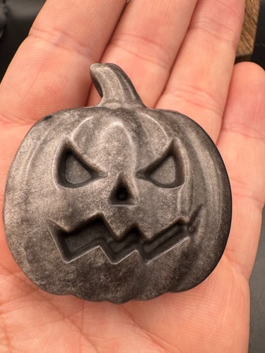 Crystal pumpkin silver - crystal,