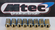 8x Mini Wheel Nuts, Dome Type