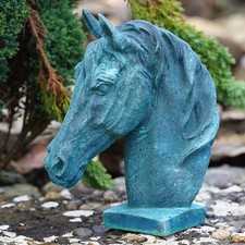 Cast Iron Horse Head Bust in