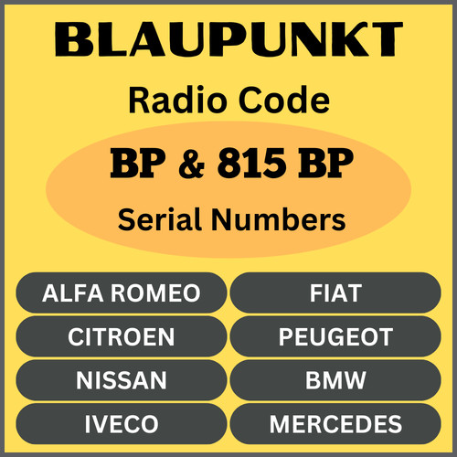 Unlock your blaupunkt radio - unlock,