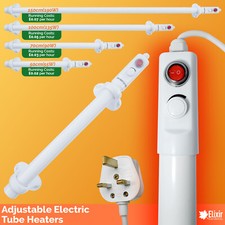 Greenhouse, Shed & Garage Tubular/Tube Heaters with In-Built Temperature Control