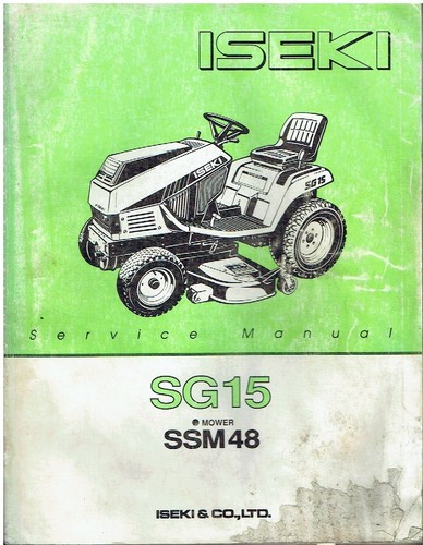 Iseki sg15 ridetractor - sg15,