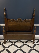 French Double Bed  Antique Oak