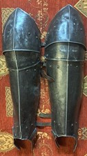 Lower Leg Armour Greaves, Aluminium,Opera/Nathans Armoury 1960s LARP COSPLAY