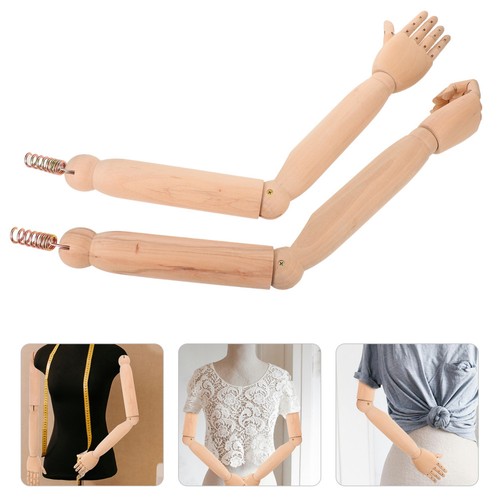 Light brown wooden mannequin - light,