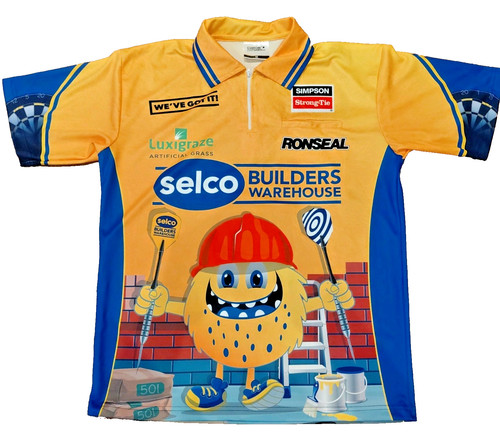 Rare selco darts shirt pdc - darts,