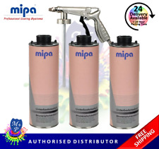 Mipa Schutz x 3 Under Seal Underbody Rust Protection Protector Black 1L + Gun