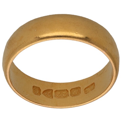 22ct gold ring - 22ct, wedding