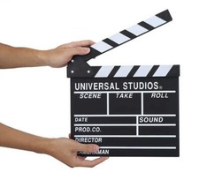 Movie Film Video Clapboard Director'S Cut Action Scene Decorative Movie Theme