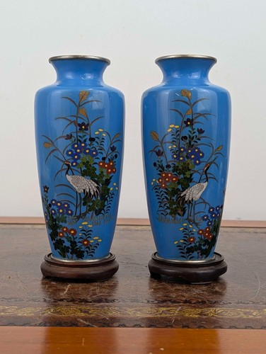 Japanese cloisonné pair - , vases