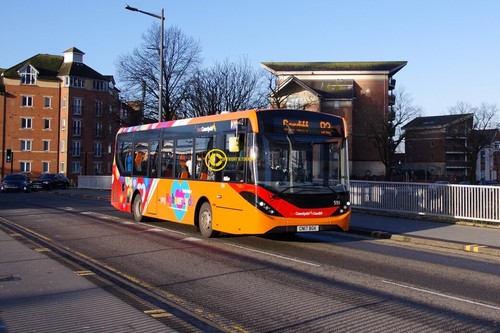 Cardiff bus adl e20d - cardiff, bus,