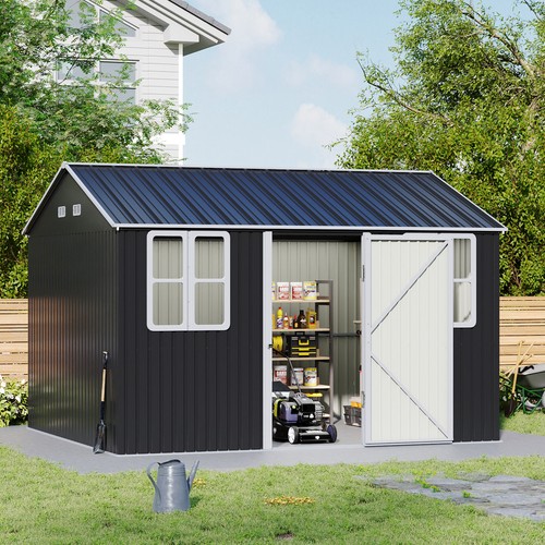 12x10ft garden shed outdoor - garden,