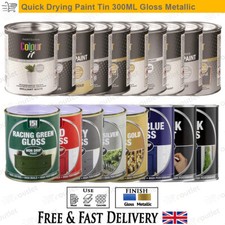 300ML Paint Tin Gloss Metallic