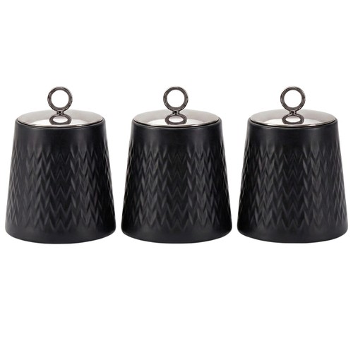 Tea sugar coffee canisters - tea,