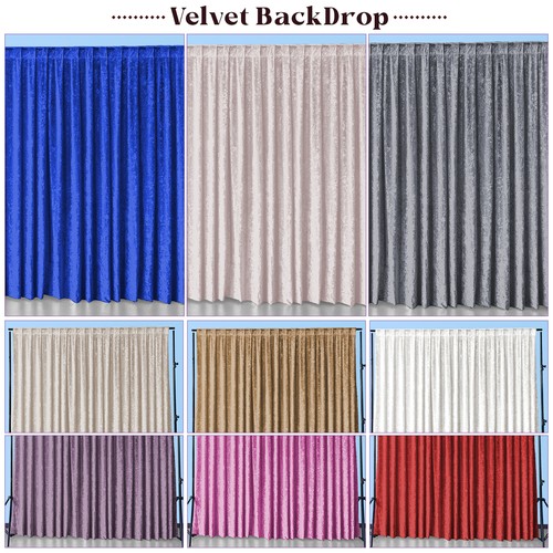Velvet backdrop curtains - velvet,
