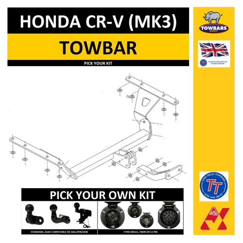 Towbar fit honda - to, cr-v