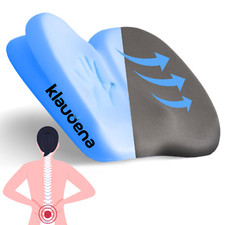 \ KLAUDENA \ Memory Foam Chair Cushion for Back Support, Sciatica Pain Relief