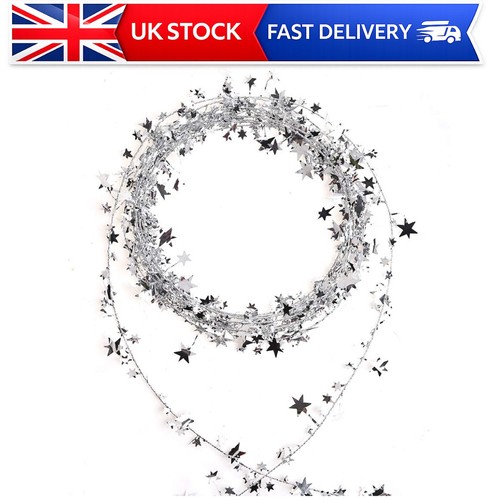 Veylin 25ft star shaped - shaped, tinsel