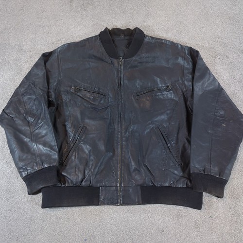 Vintage bomber real leather - bomber,