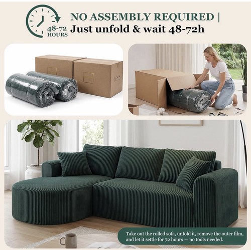 Boneless shaped corner sofa - l-shaped,