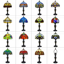 Tiffany Style Table Lamp Stained Glass Handcrafted Art Desk Light Bedside Lamps