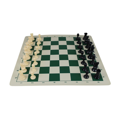 Green club roll - green, chess