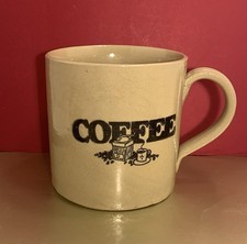 VTG Pearsons Of Chesterfield Lg Coffee Mug Stoneware Victorian Type Txt England 