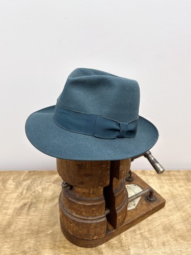 Rare 1940s 1950s - teal, fedora