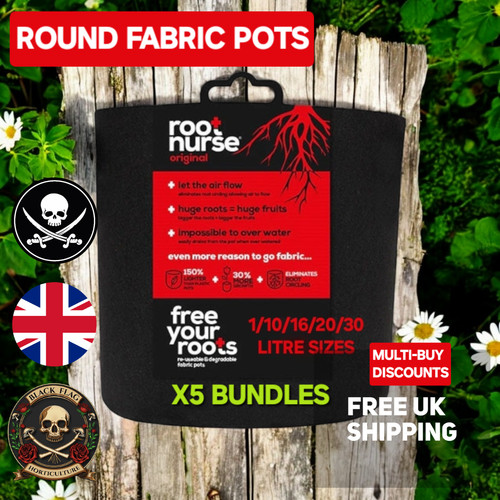 Fabric plant pots bundle - pots, x5