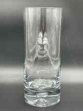Vintage Clear Glass Cylinder Vase 12" x 5"