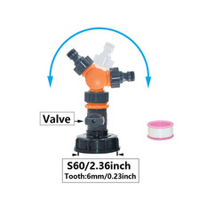 S60 IBC Water Tank Tap Adapter