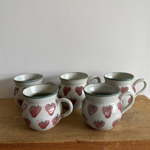 Studio pottery mugs cups 5 - cups, x