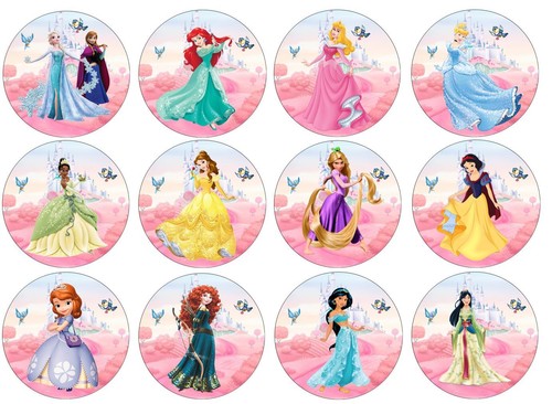 Princess theme party edible - 24,