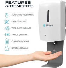 UK Professional 1000ml Touch Less Automatic Hand Sanitizer Gel Soap Dispenser 
