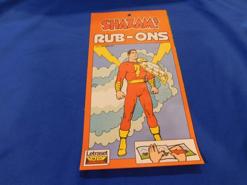 Shazam captain marver rub - captain, rub-ons