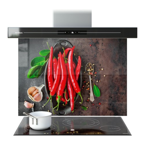 Kitchen glass splashback - kitchen,