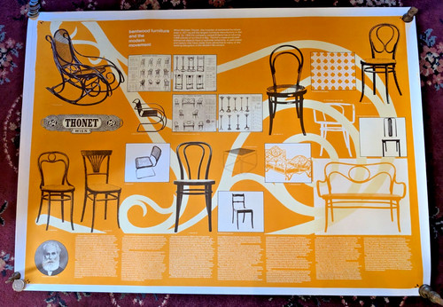 Large vintage thonet poster - thonet,