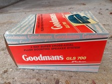 Vintage Goodmans GLS 700 flush mounting car speakers BOXED UNUSED.