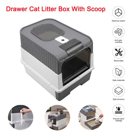 Hooded cat litter - hooded, tray