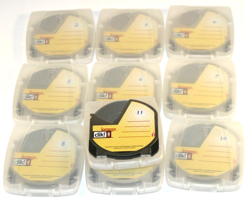 Lot iomega clik disk - of, 10