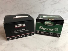 2 X Fishing Reels Mitchell Avorunner 7500 V2 & Avocast FS7000 Black Edition