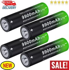 4 Pack 3.7V 9900mAh High