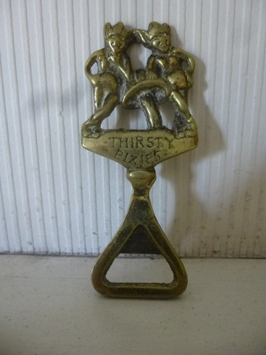 Vintage solid brass thirsty - solid,