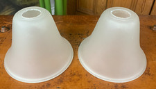 PAIR OF 1930S VINTAGE ART DECO STYLE OPAQUE GLASS LAMP LIGHT SHADES 4 AVAILABLE