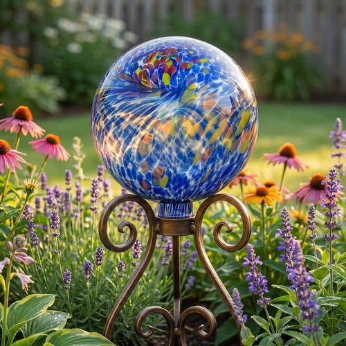 Glass gazing ball for - glass,